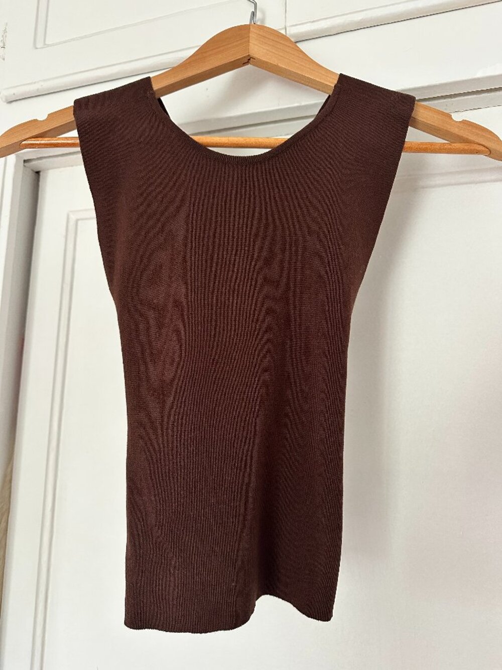 Brown Cropped Zara Tank Top